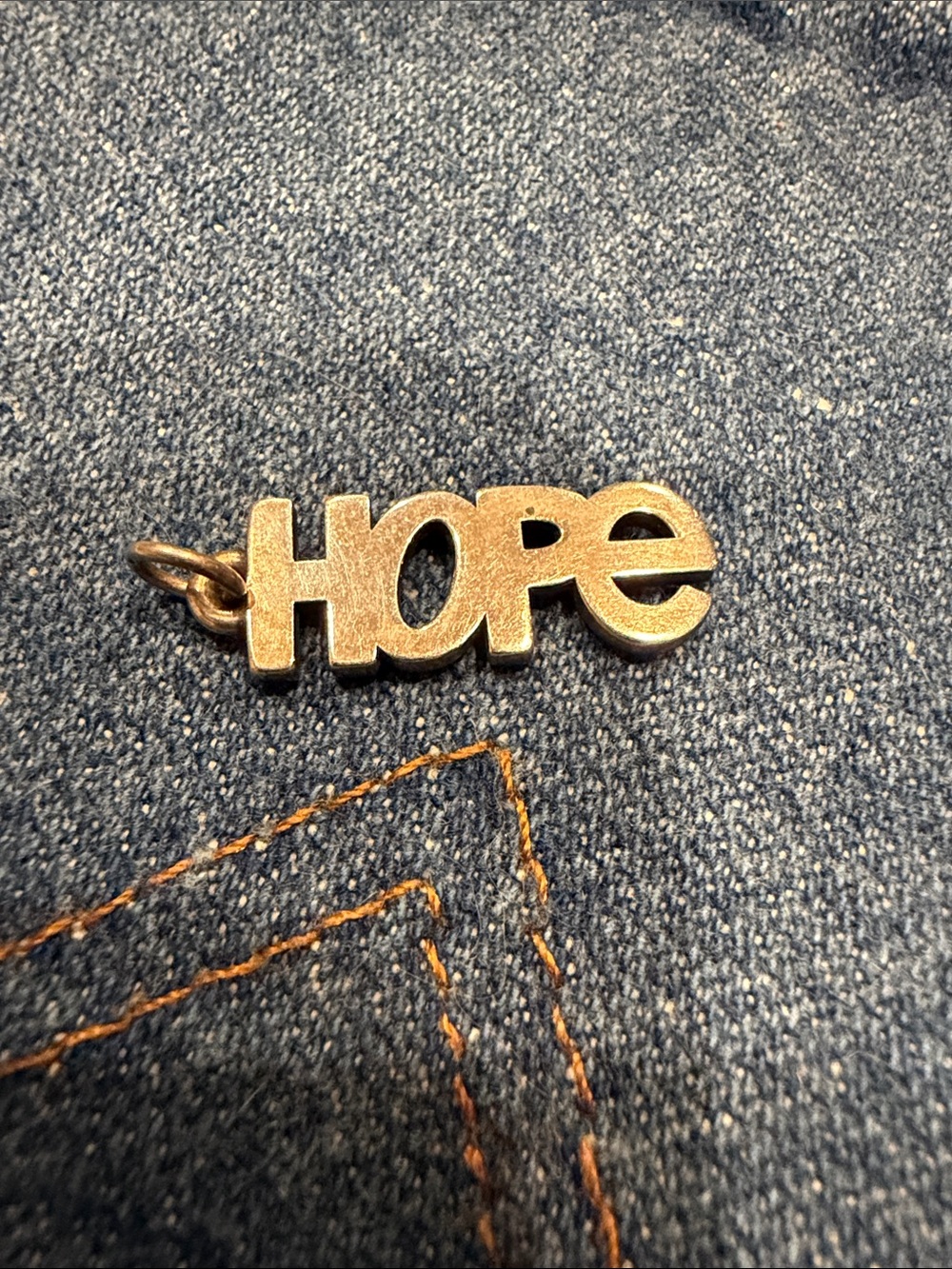 James Avery HOPE charm.  Sterling silver.  Retired